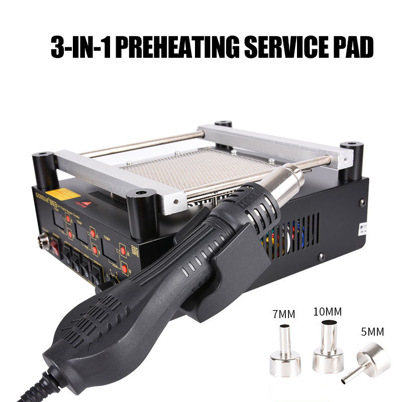 3 In 1 Digital Hot Air Heat Gu - Infrared Bga Rework Station review and price